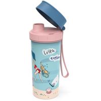 Rotho Memory Kids Schoolbeker To Go Kids Explorer 400 ml Blauw/Roze - thumbnail
