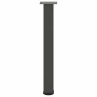 Console tafelpoten 4 st 72-74 cm staal antraciet - thumbnail