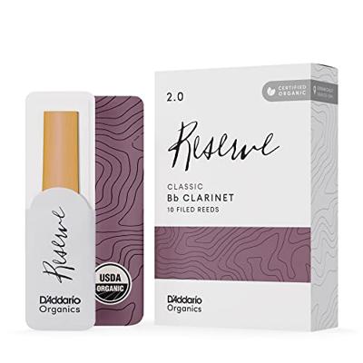 D'Addario Woodwinds Organic Reserve Classic Bb Clarinet Reeds 2.0 (10 stuks) D'Addario Woodwinds Organic Reserve Classic Bb Clarinet Reeds 2.0 (10 stuks)