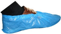 Wegwerp overschoen blauw CPE - thumbnail