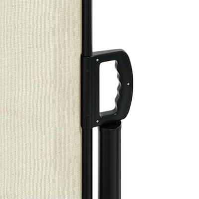 VidaXL Windscherm uittrekbaar 220x600 cm crèmekleurig
