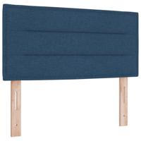 Boxspringbed met matras met matras Blauw 90 x 190 cm Stof - thumbnail