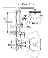 Douchekolom Grohe Vitalio Comfort 250 - thumbnail