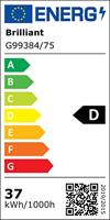 Brilliant G99384/75 Cava LED-plafondlamp LED LED vast ingebouwd Energielabel: E (A - G) 52 W Zwart, Wit - thumbnail