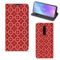 Xiaomi Mi 9T Pro | Hoesje met Magneet | Batik Rood - thumbnail