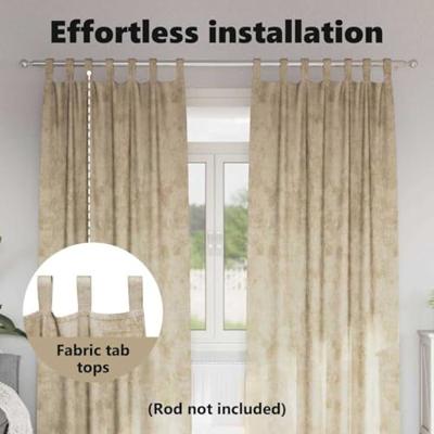 VidaXL Velvet gordijnen met gordijnen 2 pcs crème 225 x 140 cm fluweel