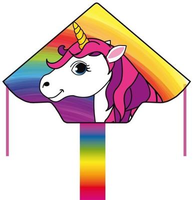 Ecoline Eenlijns Vlieger Simple Flyer Unicorn Spanwijdte 1200 mm Geschikt voor windsterkte 2 - 5 bft