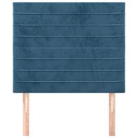 Hoofdborden 4 st 90x5x78/88 cm fluweel donkerblauw - thumbnail