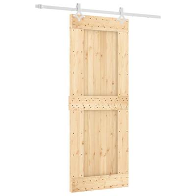 Schuifdeur met beslag 80x210 cm massief grenenhout