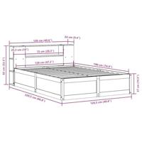Bedframe zonder matras massief grenenhout 120x190 cm - thumbnail