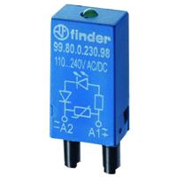 Finder Steekmodule Met LED 99.80.0.024.59 Lichtkleur (naam): Groen 1 stuk(s) - thumbnail