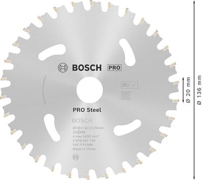 Bosch Accessories Bosch Power Tools 2608837746 Cirkelzaagblad 136 x 20 mm Aantal tanden: 30 1 stuk(s) Bosch Accessories Bosch Power Tools 2608837746 Cirkelzaagblad 136 x 20 mm Aantal tanden: 30 1 stuk(s)