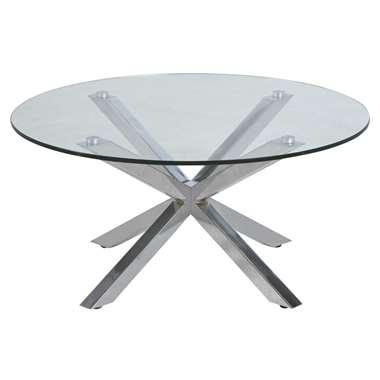 Bendt Ronde Salontafel 'Line' Chroom, 82cm