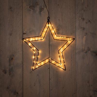 B.O.T. Outdoor Black Star 40X40,5 cm60Led Classic kerstverlichting Anna's Collection - Annas collection