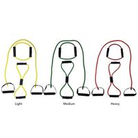 Tunturi Tubing met Handvatten | Resistance tube | Zwaar | Rood - thumbnail