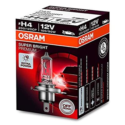 Osram Automotive Halogeenlamp Hoogvermogen verlichting, Off Road Super Bright Plus H4 90 W 3200 K
