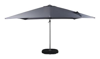 Nohr Zweefparasol 'Antasia' 300 x 300cm, kleur Antraciet Nohr Zweefparasol 'Antasia' 300 x 300cm, kleur Antraciet