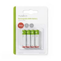 Nedis BANM9HR034B Oplaadbare NiHM AAA-batterij 1.2V HR03 950 mAh (4 stuks) - thumbnail