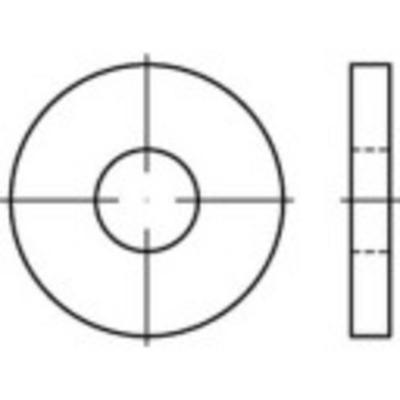 Onderlegring 17 mm 45 mm Staal Galvanisch verzinkt 50 stuk(s) TOOLCRAFT 138275