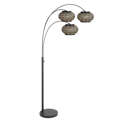 Steinhauer VloerlampNox Light met bamboe kappen - 4494ZW