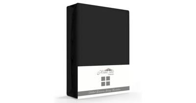 Dreamhouse Dubbel Jersey 220 gr. Hoeslaken Zwart 190/200 x 220/230