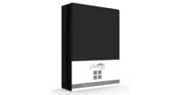 Dreamhouse Dubbel Jersey 220 gr. Hoeslaken Zwart 190/200 x 220/230 - thumbnail