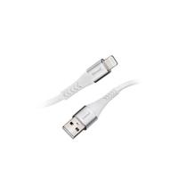 Intenso 7902102 USB-kabel USB 2.0 USB-A stekker, Apple Lightning stekker 1.50 m Wit Stoffen mantel - thumbnail