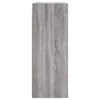 Wandkast 69,5x34x90 cm bewerkt hout grijs sonoma eikenkleurig Wandkast 69,5x34x90 cm bewerkt hout grijs sonoma eikenkleurig