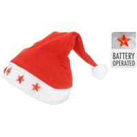 Kerstmuts met 5 ster verlichting - thumbnail