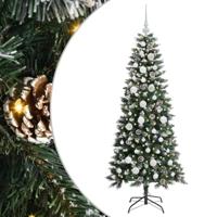 VidaXL Kunstkerstboom met 150 led groen 150 cm pvc en plastic en staal - thumbnail