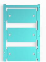 Weidmüller 1158840000 CC 30/60 O4MM MC NE BL Apparaatmarkering Montagemethode: Vastklemmen Markeringsvlak: 30 x 60 mm Blauw Aantal markeringen: 30 30 stuk(s) - thumbnail