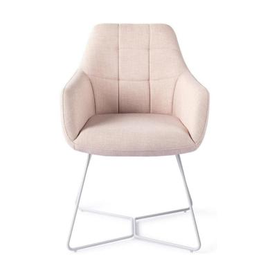 Jesper Home Eetkamerstoel 'Noto' Beehive White, kleur Petal Pink