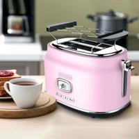 Retro Serie - 2 Slice Toaster -815W - Pink - thumbnail