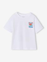 Jongensshirt met motief op de voor- en achterkant wit - thumbnail