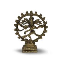 Shiva Nataraj Messing - 10 cm - thumbnail