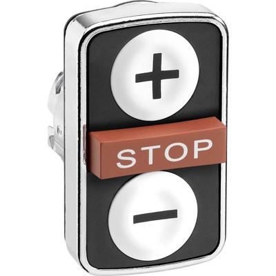 Schneider Electric ZB4BA71115 ZB4BA71115 Terugstelbaar (Ø) 22 mm -/+/STOP Chroom 1 stuk(s)