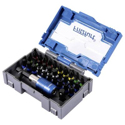 FRITZFURT 6100-3071 Bitset 32-delig Plat, T-profiel, T-profiel met gat, Inbus, Kruiskop Phillips, Kruiskop Pozidriv Snelle wisselhouder