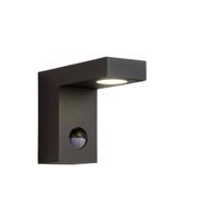 Lucide TEXAS-IR - Wandspot / Wandlamp Binnen/Buiten - LED - 1x7W 3000K - IP54 - Beweging & dag/nacht sensor (uitschakelbaar) - Antraciet - thumbnail