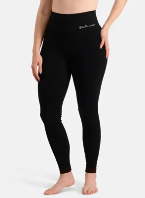Naadloze legging dames - Claire - Comfortabele bamboe legging zwart