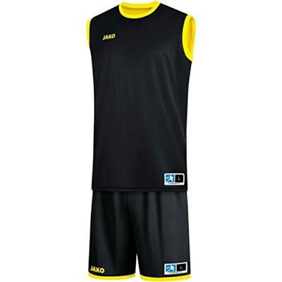 JAKO 4151 Reversible Shirt Change 2.0 - Zwart/Citroen - L