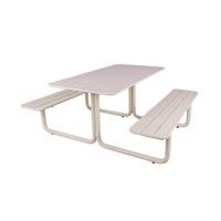 MaximaVida metalen picknicktafel Max ivoor - thumbnail