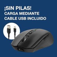 Wireless muis CoolBox W01 Zwart 1600 dpi - thumbnail