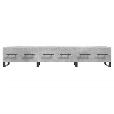 Tv-meubel 150x36x30 cm bewerkt hout betongrijs