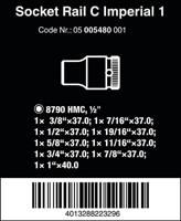 Wera Dop-magneetstrip C Imperial 1 Zyklop doppenset | 1/2"-aandrijving | INCH | 9-delig - 05005480001 - thumbnail