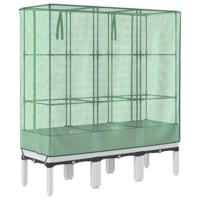 Plantenbak verhoogd met kashoes 120x40x140 cm rattanlook - thumbnail