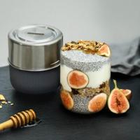 Black+Blum Glas Lunchpot - Ø95mm - Leisteen - thumbnail