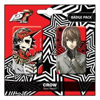 Persona 5 Royal Pin Badges 2-Pack Crow / Goro Akechi - thumbnail