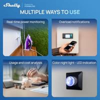 Shelly Plug PM Gen3 Black Draadloos stopcontact WiFi, Bluetooth Shelly - thumbnail