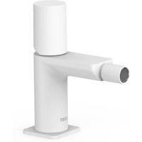 Bidetmengkraan Tres Loft Colors 1-Knop Bidet Uitloop Recht 8 cm Rond Mat Zwart - thumbnail