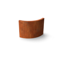 Fronta Keerwanden Cortenstaal Buitenbocht 500 x 200 x 500 mm Geroba - Geroba - thumbnail